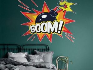 Βόμβα…boom, Κόμικς, Αυτοκόλλητα τοίχου, 100 x 75 εκ.