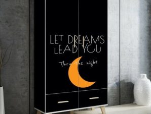 Dream Moon, Φράσεις, Αυτοκόλλητα ντουλάπας, 100 x 147 εκ.