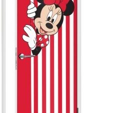 Minnie Mouse στα κόκκινα, Παιδικά, Αυτοκόλλητα πόρτας, 60 x 170 εκ.