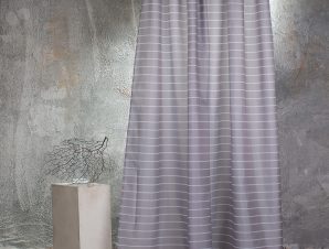 Κουρτίνα Μπάνιου (180×180) Melinen Stripes Grey
