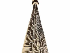 Χριστουγεννιάτικο Διακοσμητικό Δεντράκι Πορσελάνης Με Led 25cm Andrea Fontebasso